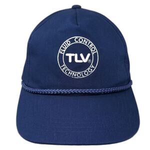Yupoong 5 Panel Blue OS Hat TLV Fluid Control Technology Snapback Adjustable